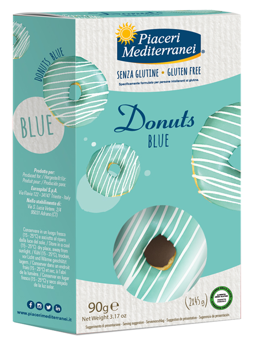 PIACERI MEDITERRANEI DONUTS BLUE 90 G - Farmacia Mastrangelo 