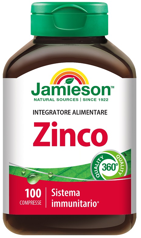 JAMIESON ZINCO 100 COMPRESSE - Farmacia Mastrangelo 