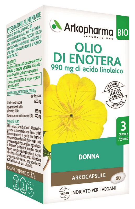 ARKOCPS OLIO ENOTERA 60 PERLE - Farmacia Mastrangelo 