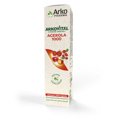 ARKOVITAL ACEROLA 1000 EFFERVESCENTE 20 COMPRESSE - Farmacia Mastrangelo 