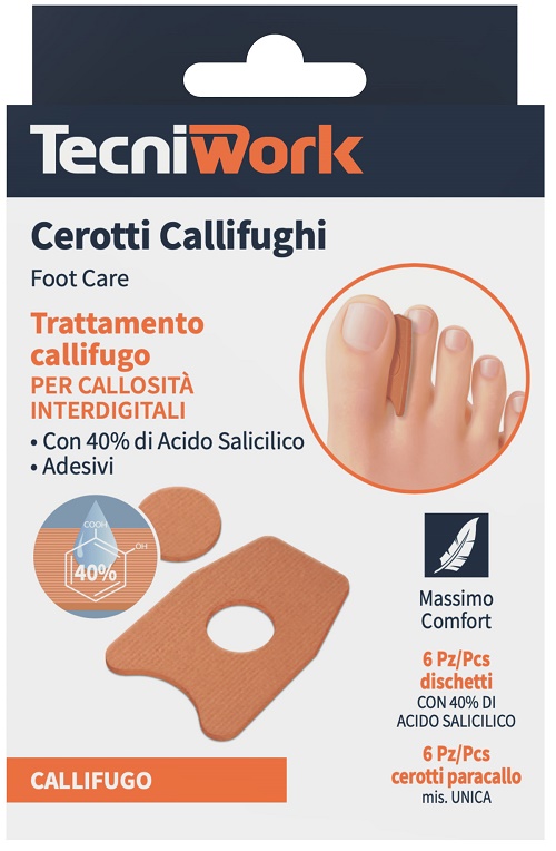CEROTTO CALLIFUGO INTERDIGITALE 6 PEZZI + 6 DISCHETTI - Farmacia Mastrangelo 