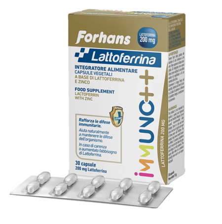 FORHANS LATTOFERRINA IMMUNO++ 200 MG LATTOFERRINA 30 CAPSULE - Farmacia Mastrangelo 