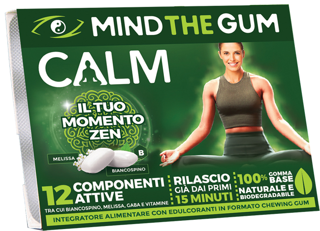 MIND THE GUM CALM 18 GOMME SENZA ZUCCHERO - Farmacia Mastrangelo 