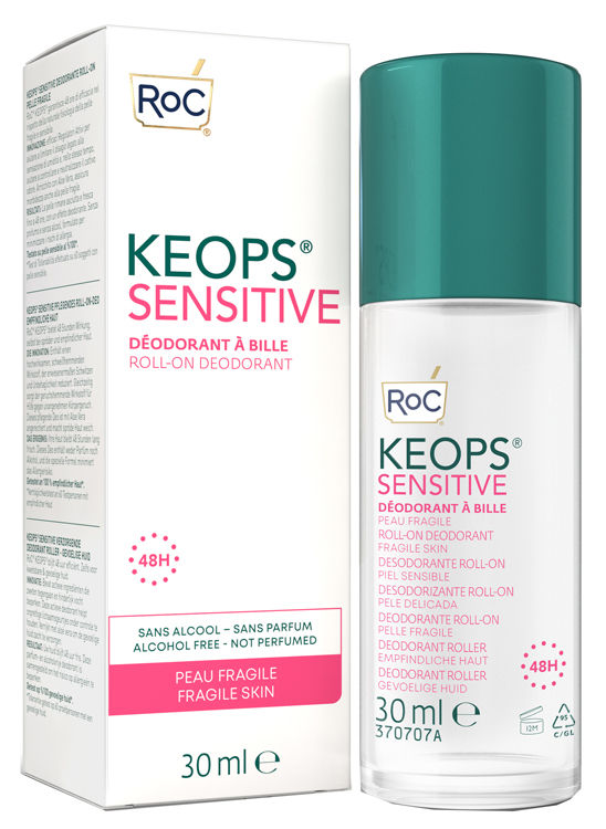 ROC KEOPS DEODORANTE ROLL-ON 48H SENSITIVE 30 ML - Farmacia Mastrangelo 