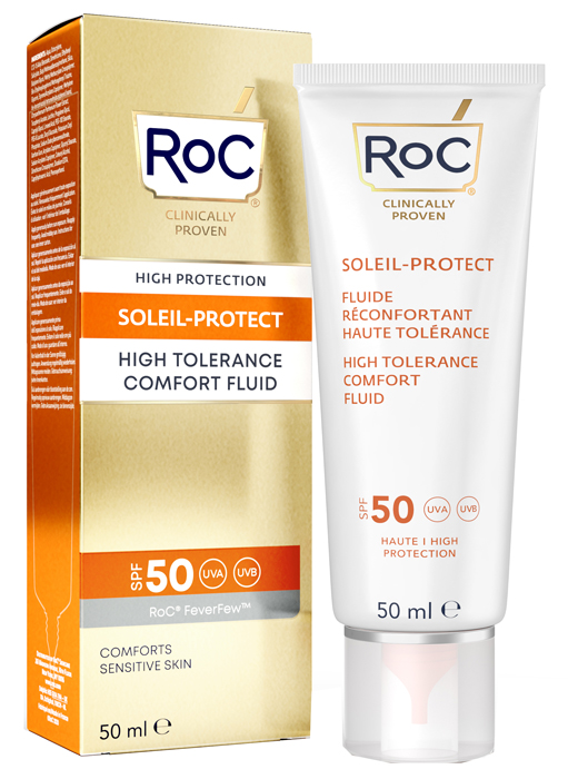 ROC FLUIDO SOLARE VISO SPF 50 ELEVATA TOLLERABILITA' 50 ML - Farmacia Mastrangelo 
