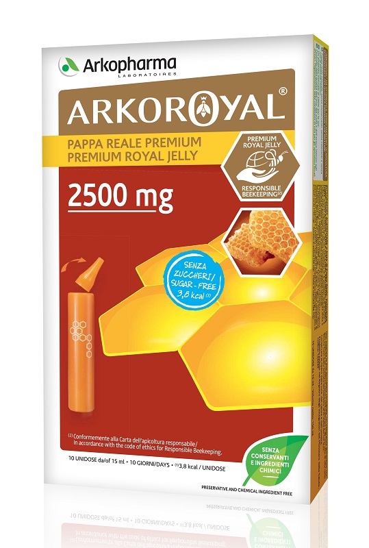 ARKOROYAL PAPPA REALE 2500 MG SENZA ZUCCHERO 10 FIALE - Farmacia Mastrangelo 