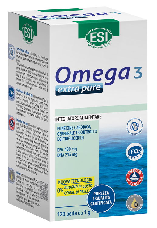 ESI OMEGA 3 EXTRA PURE 120 PERLE - Farmacia Mastrangelo 