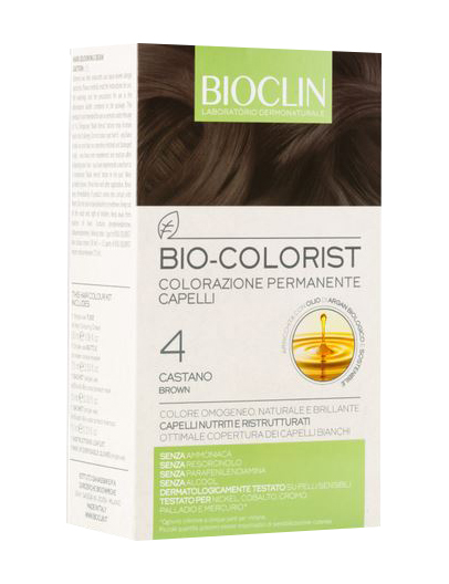 BIOCLIN BIO COLOR FAST&PERFECTION 4,0 CASTANO CREMA COLORANTE 60 ML + RIVELATORE IN CREMA 60 ML + BIO COLOR SHAMPOO 10 ML + BIO COLOR MASCHERA 10 ML - Farmacia Mastrangelo 
