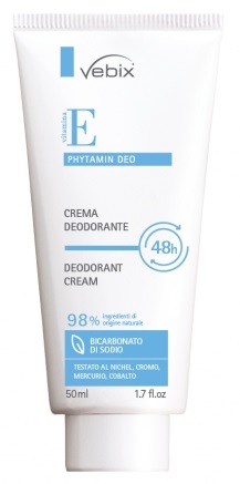 VEBIX PHYTAMIN E DEO PERFORMANCE CREMA DEO 48H-50ML BICARBONATO DI SODIO - Farmacia Mastrangelo 