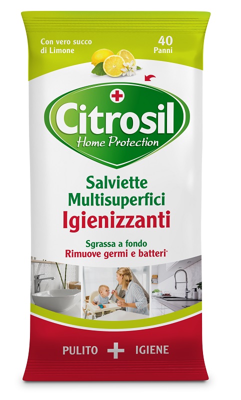 CITROSIL SALVIETTE IGIENIZZANTI LIMONE 40 PEZZI - Farmacia Mastrangelo 