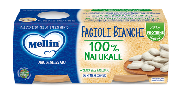 MELLIN OMOGENEIZZATO FAGIOLI BIANCHI 2 X 80 G - Farmacia Mastrangelo 