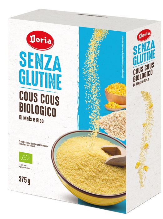 DORIA COUS COUS BIOLOGICO MAIS-RISO 375 G - Farmacia Mastrangelo 