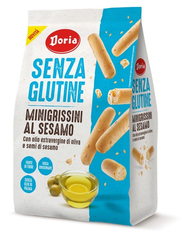 DORIA MINIGRISSINI SESAMO 150 G - Farmacia Mastrangelo 