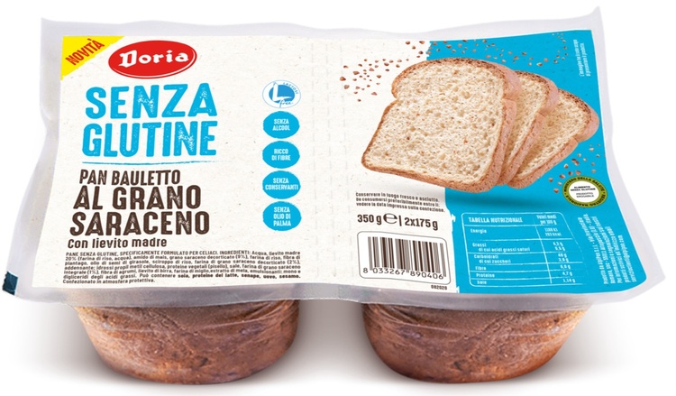 DORIA PAN BAULETTO GRANO SARACENO 2 PEZZI DA 175 G - Farmacia Mastrangelo 