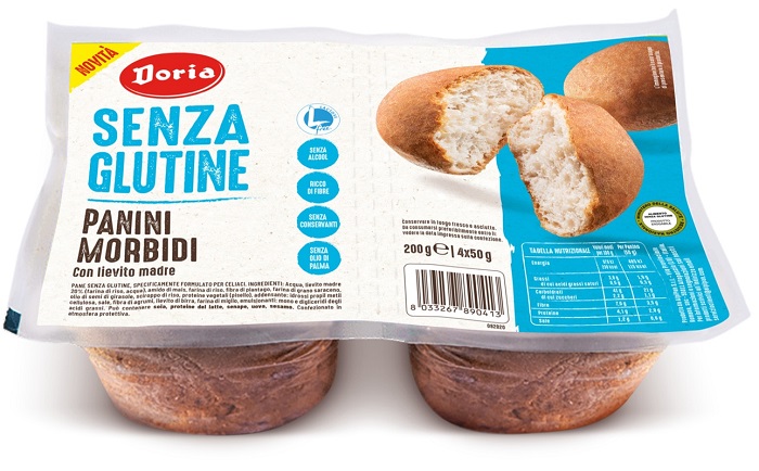 DORIA PANINI MORBIDI 4 PEZZI DA 50 G - Farmacia Mastrangelo 