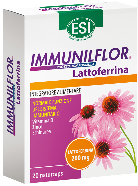 ESI IMMUNILFLOR LATTOFERRINA 20 NATURCAPS - Farmacia Mastrangelo 