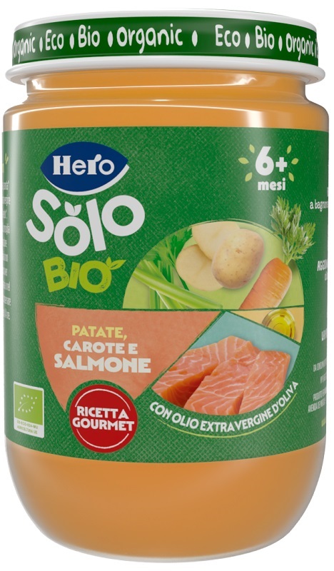 HERO BABY SOLO OMOGENEIZZATO SALMONE VERDURE 190 G - Farmacia Mastrangelo 