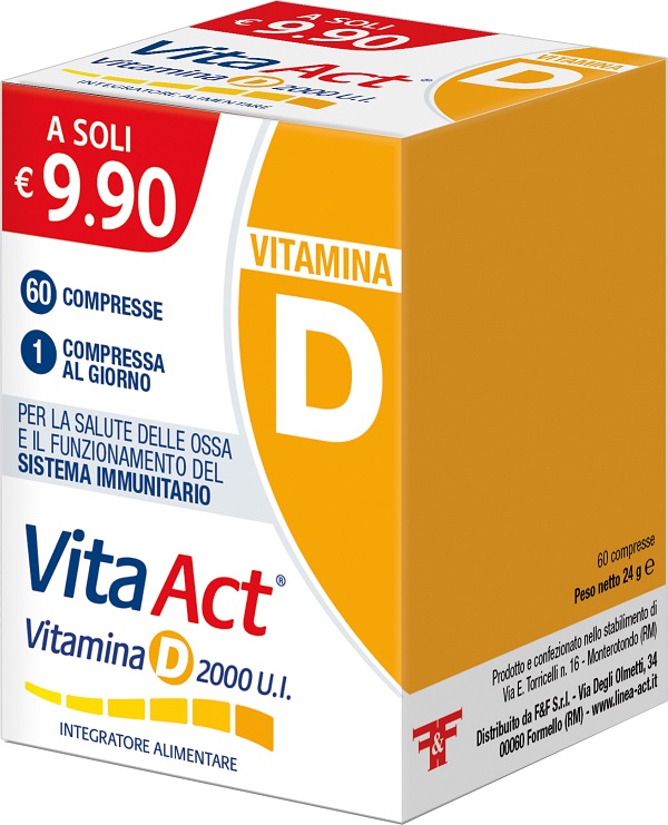 VITA ACT VITAMINA D 2000UI 60 COMPRESSE - Farmacia Mastrangelo 