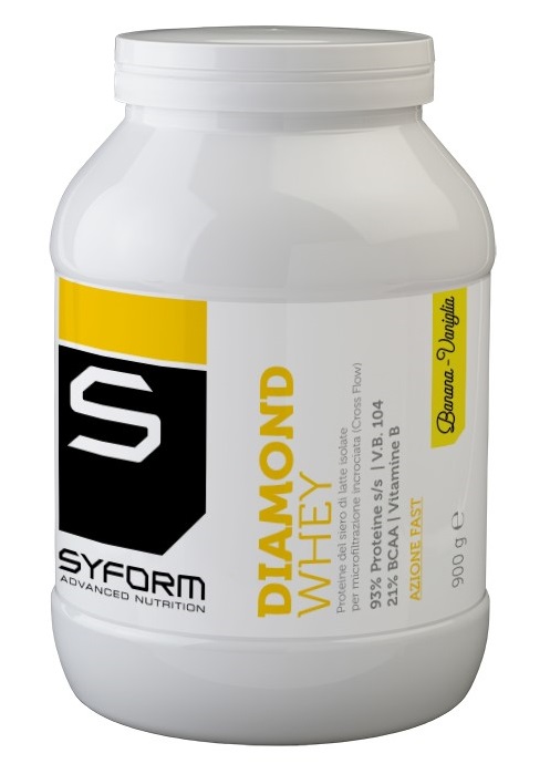 DIAMOND WHEY BANANA/VANIGLIA POLVERE 900 G - Farmacia Mastrangelo 
