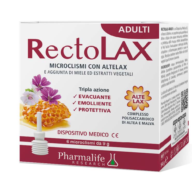 RECTOLAX ADULTI MICROCLISMI 6 PEZZI DA 9 G - Farmacia Mastrangelo 