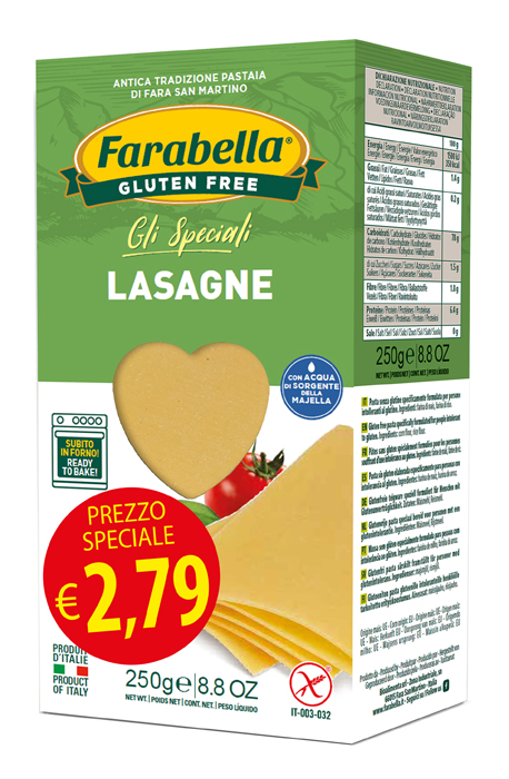 FARABELLA LASAGNA PROMO 250 G X 6 PEZZI - Farmacia Mastrangelo 