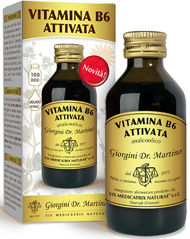 VITAMINA B6 ATTIVATA LIQUIDO ANALCOLICO 100 ML - Farmacia Mastrangelo 