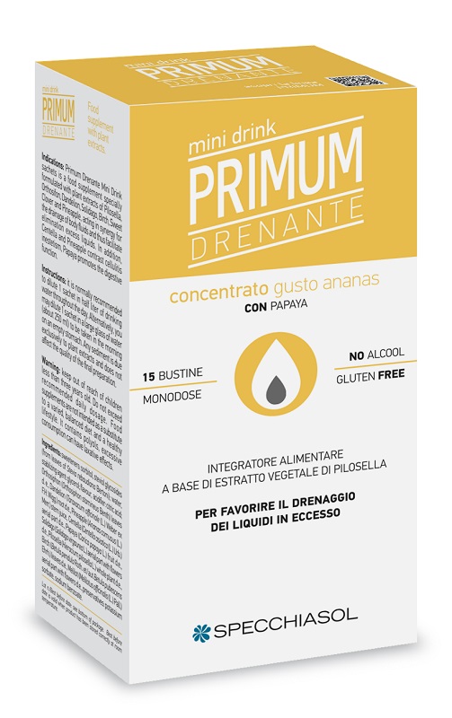 PRIMUM DRENANTE MINIDRINK ANANAS 15 STICK DA 10 ML - Farmacia Mastrangelo 