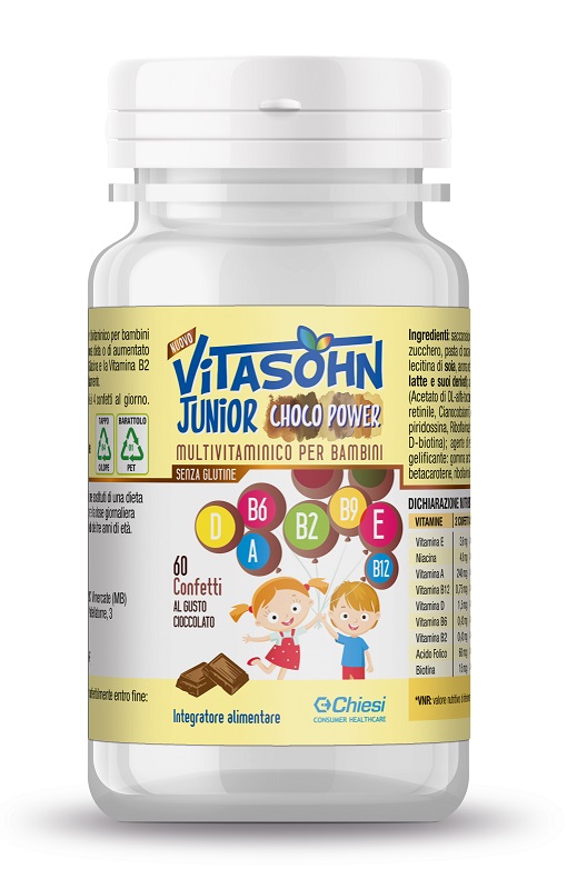 VITASOHN JUNIOR CHOCO POWER 60 CONFETTI - Farmacia Mastrangelo 