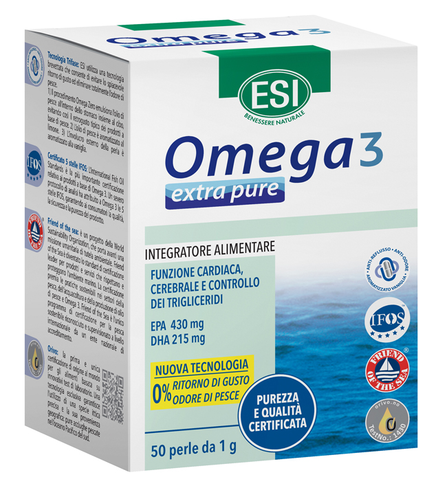 ESI OMEGA 3 EXTRA PURE 50 PERLE - Farmacia Mastrangelo 