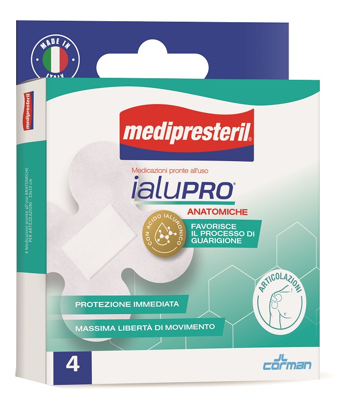 MEDIPRESTERIL IALUPRO ARTICOLAZIONI 10X10 CM 4 PEZZI - Farmacia Mastrangelo 