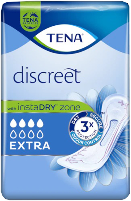 ASSORBENTE INCONTINENZA LEGGERA TENA DISCREET EXTRA 10 PEZZI - Farmacia Mastrangelo 