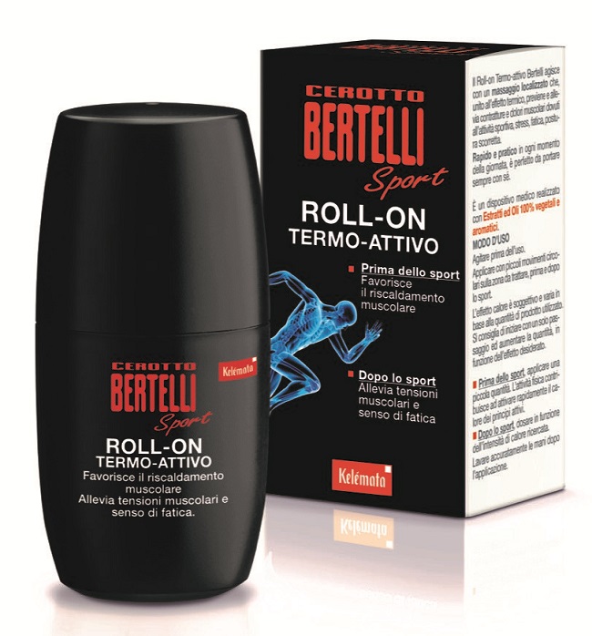 BERTELLI CEROTTO SPORT ROLL-ON TERMO-ATTIVO 50 ML - Farmacia Mastrangelo 