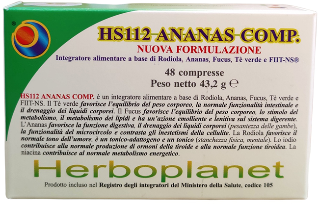 HS112 ANANAS COMP 48 COMPRESSE - Farmacia Mastrangelo 