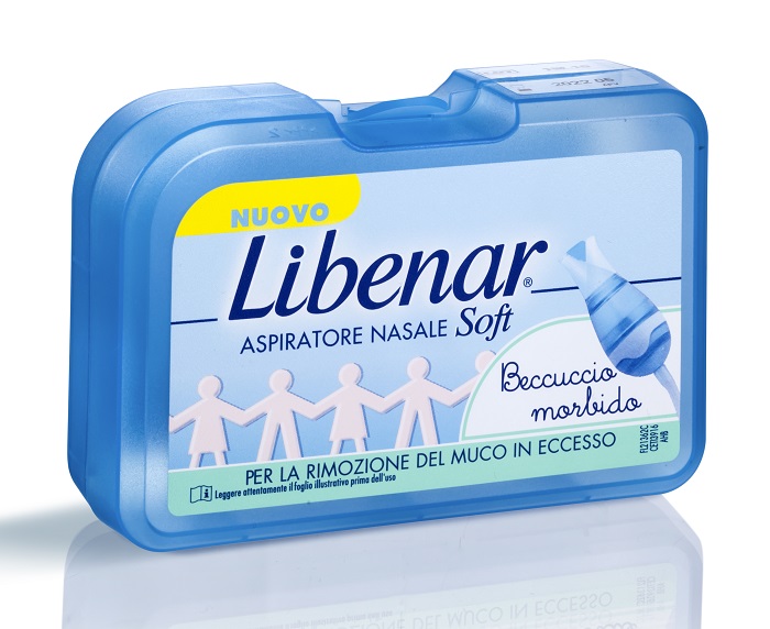 ASPIRATORE NASALE SOFT LIBENAR + 5 FILTRI CON BECCUCCIO ULTRA FLESSIBILE - Farmacia Mastrangelo 
