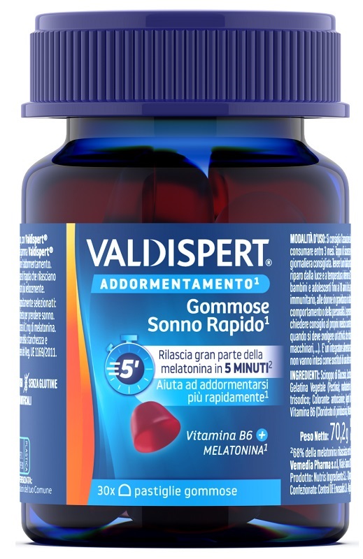 VALDISPERT GOMMOSE SONNO RAPIDO 30 PASTIGLIE GOMMOSE - Farmacia Mastrangelo 