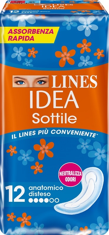 LINES IDEA SOTTILI ANATOMICI 12 PEZZI - Farmacia Mastrangelo 