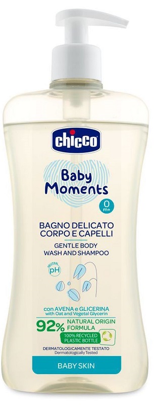 CHICCO BABY MOMENTS BAGNO CORPO CAP 500 ML - Farmacia Mastrangelo 