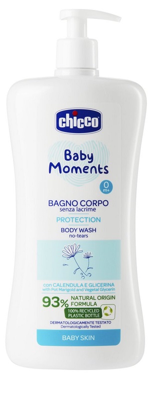 CHICCO BABY MOMENTS BAGNO CORPO SENZA LACRIME PROTECTION 750 ML - Farmacia Mastrangelo 
