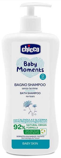 CHICCO BABY MOMENTS BAGNO SHAMPOO DELICATE 500 ML - Farmacia Mastrangelo 