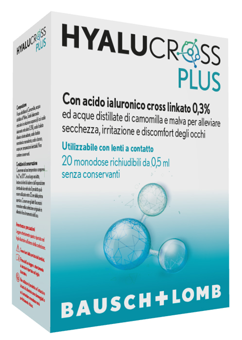 HYALUCROSS PLUS 20 FLACONCINI MONODOSE DA 0,5 ML - Farmacia Mastrangelo 