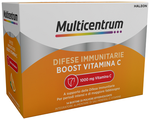 MULTICENTRUM DIFESE IMMUNITARIE BOOST VITAMINA C 14 BUSTINE - Farmacia Mastrangelo 