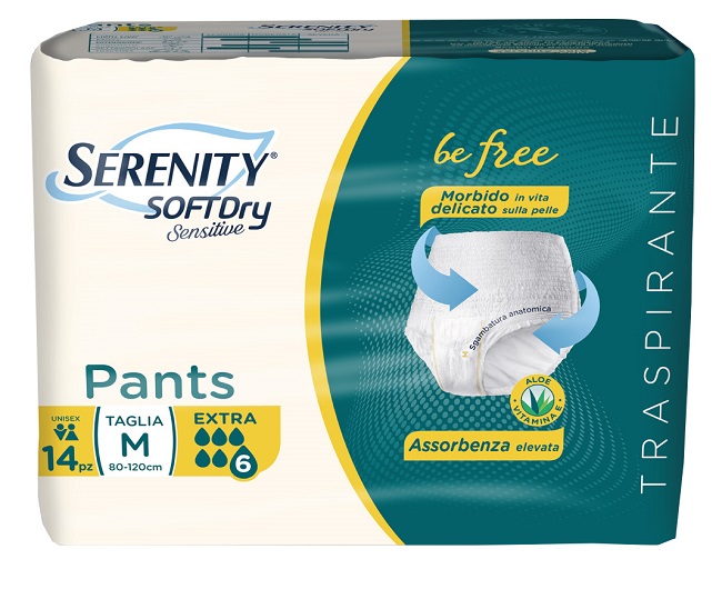 SERENITY PANTS SD SENSITIVE EXTRA M 14 PEZZI - Farmacia Mastrangelo 