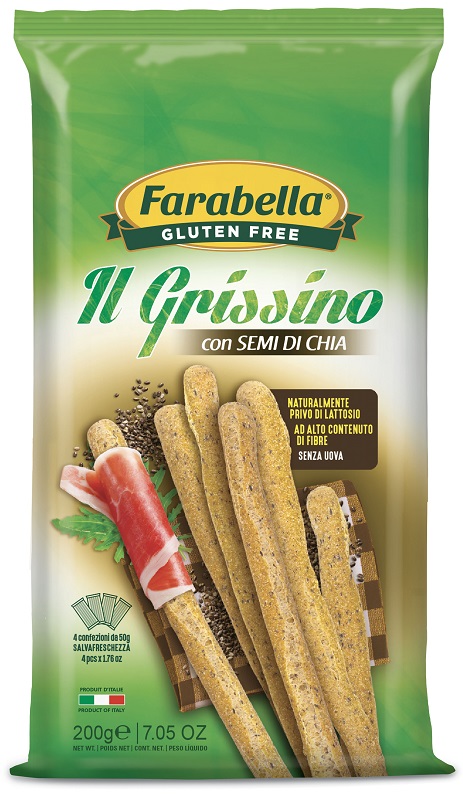 FARABELLA GRISSINI CON SEMI DI CHIA 200 G - Farmacia Mastrangelo 