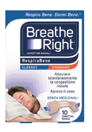 CEROTTI NASALI BREATHE RIGHT CLASSICI 10 PEZZI - Farmacia Mastrangelo 