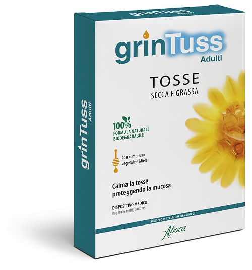 GRINTUSS ADULTI SCIROPPO 12 FLACONCINI MONODOSE - Farmacia Mastrangelo 