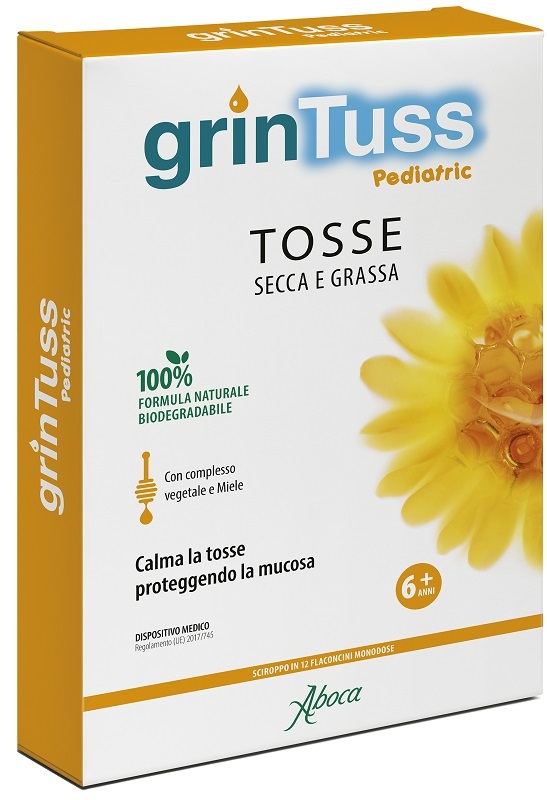 GRINTUSS PEDIATRIC SCIROPPO 12 FLACONCINI - Farmacia Mastrangelo 