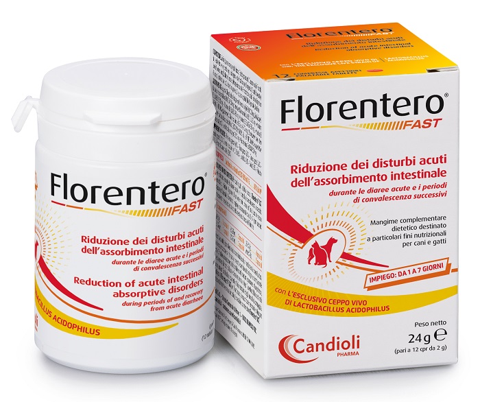FLORENTERO FAST BARATTOLO DA 12 COMPRESSE APPETIBILI DA 2 G - Farmacia Mastrangelo 