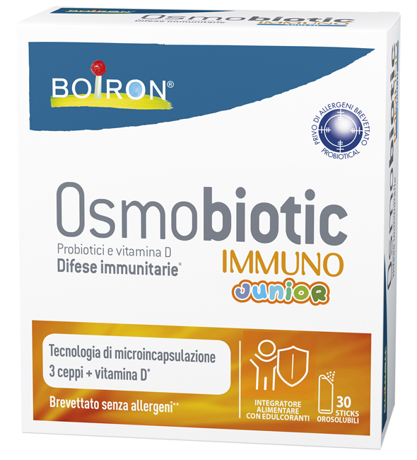 OSMOBIOTIC IMMUNO JUNIOR 30 STICK - Farmacia Mastrangelo 