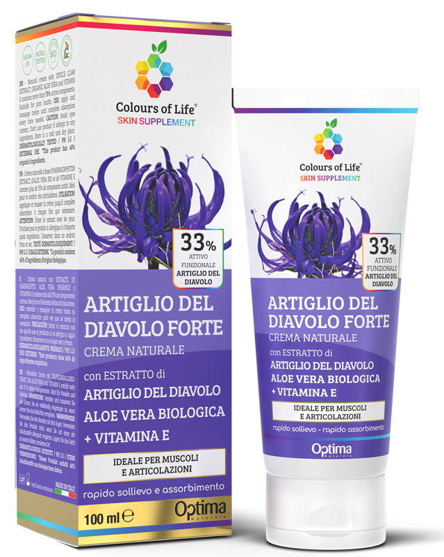 COLOURS OF LIFE SKIN SUPPLEMENT ARTIGLIO DEL DIAVOLO 33% CREMA 100 ML - Farmacia Mastrangelo 