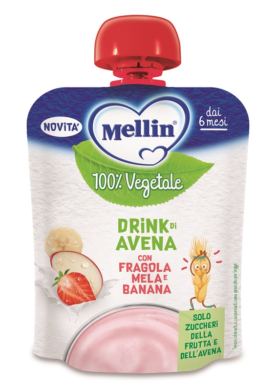 MELLIN POUCH AVENA MELA FRAGOLA BANANA 90 G - Farmacia Mastrangelo 